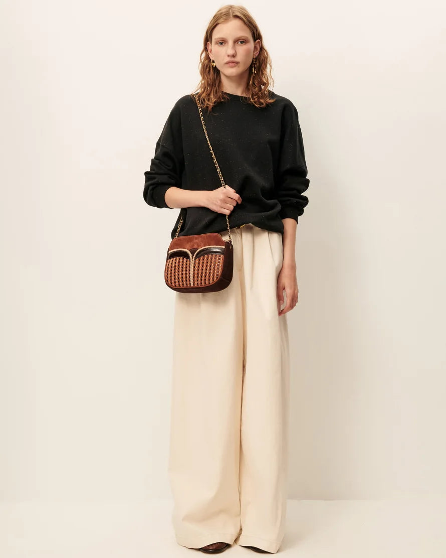Chebbi black sweatshirt, Sessùn