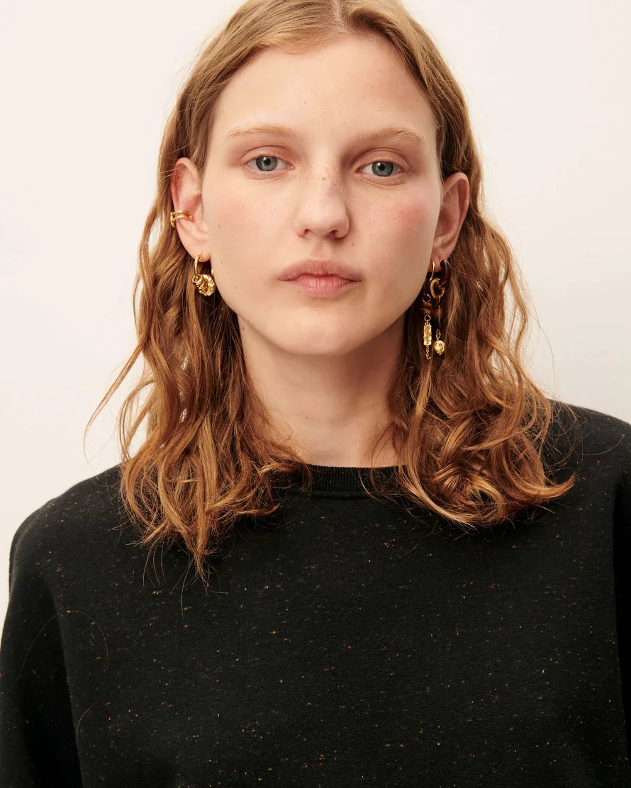 Chebbi black sweatshirt, Sessùn