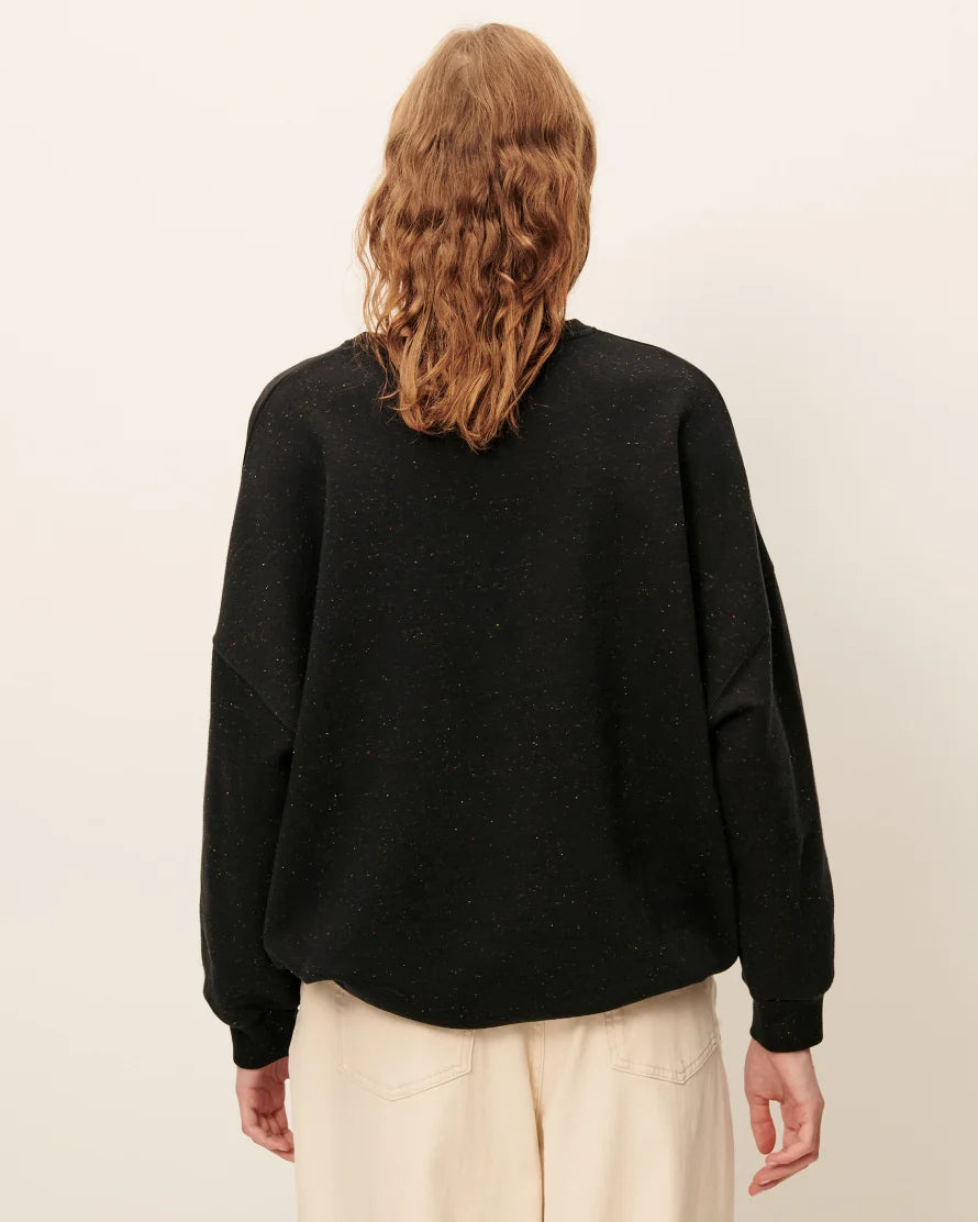Chebbi black sweatshirt, Sessùn
