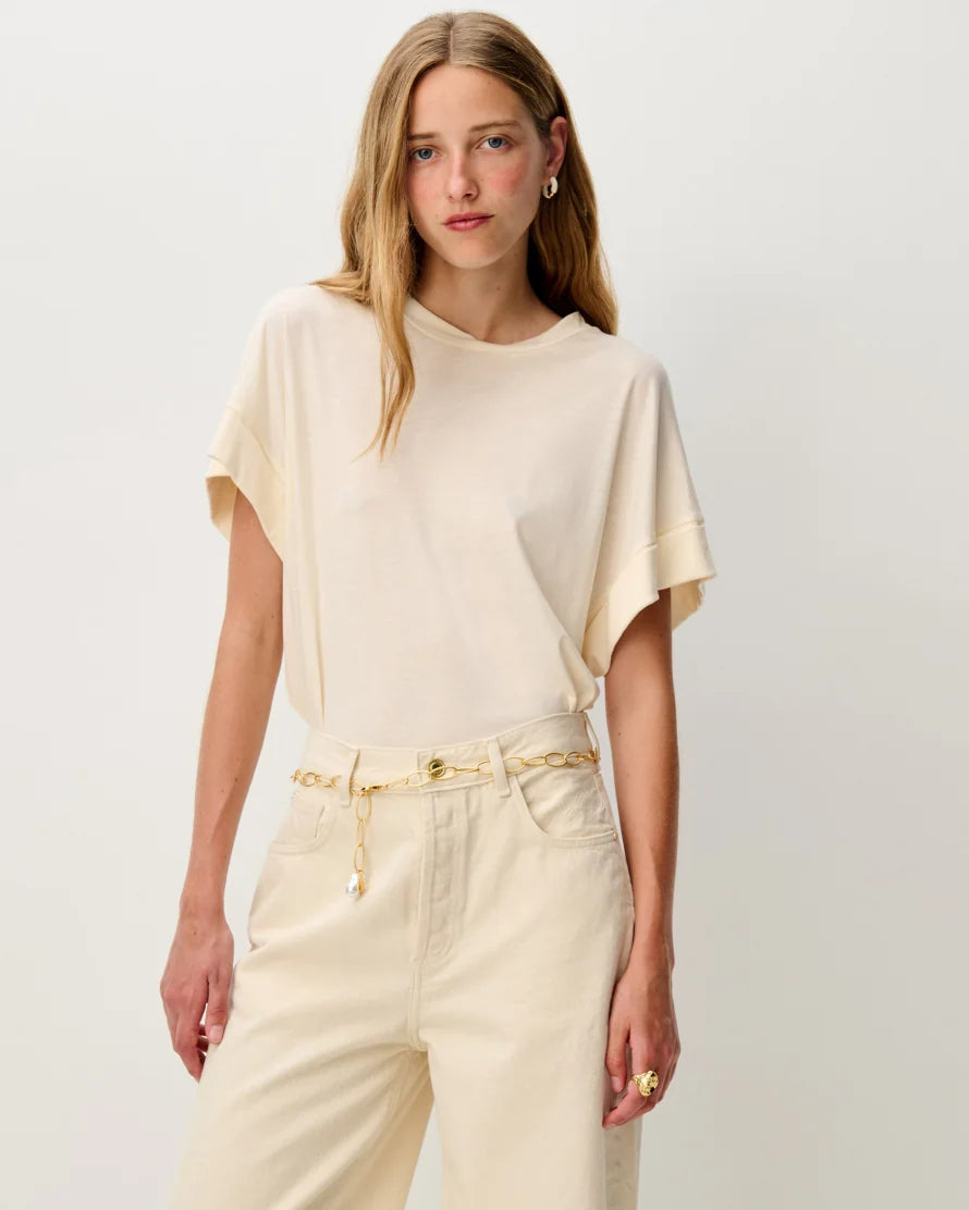 T-shirt DIMENTICA fleur de sel, Sessùn