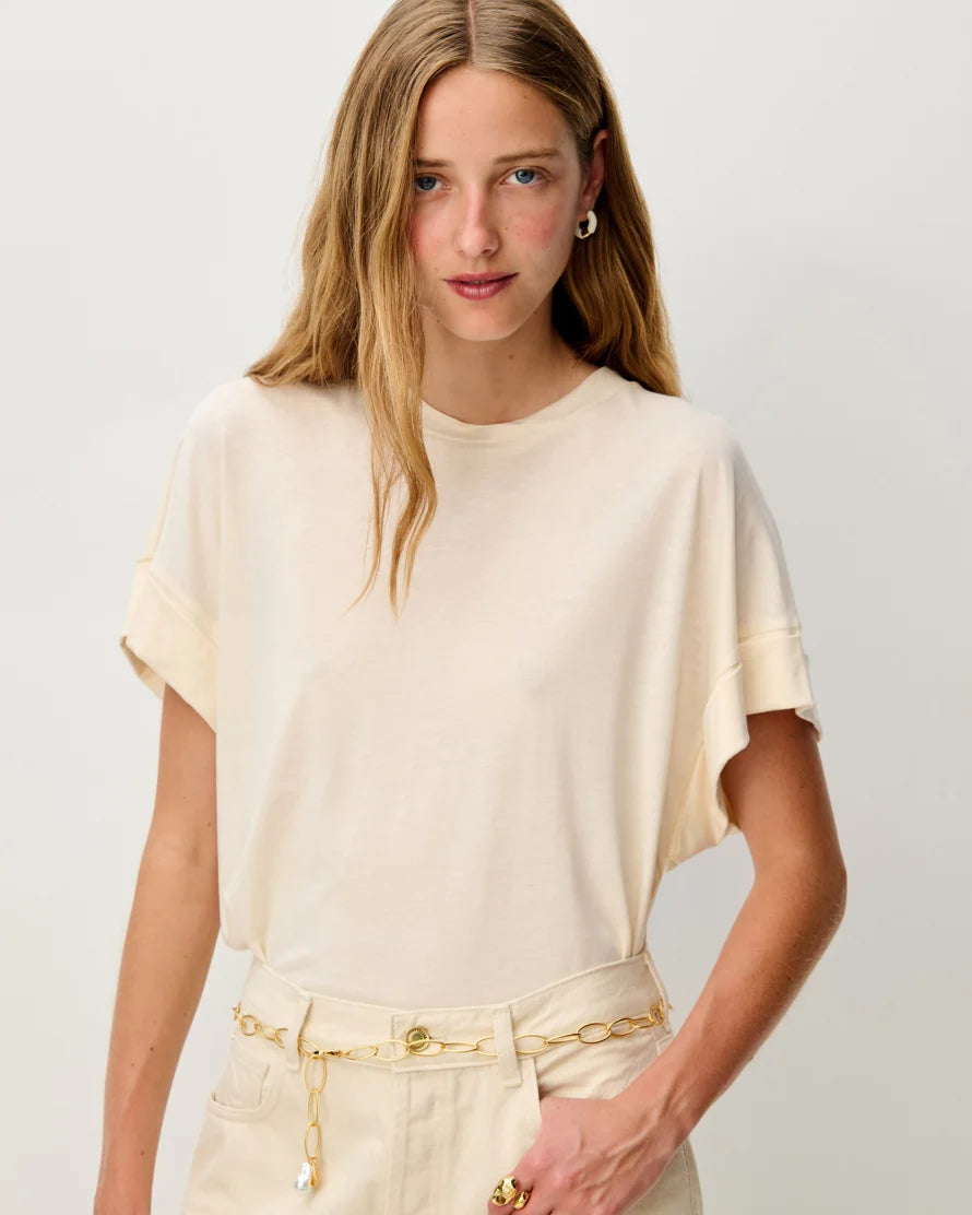 T-shirt DIMENTICA fleur de sel, Sessùn