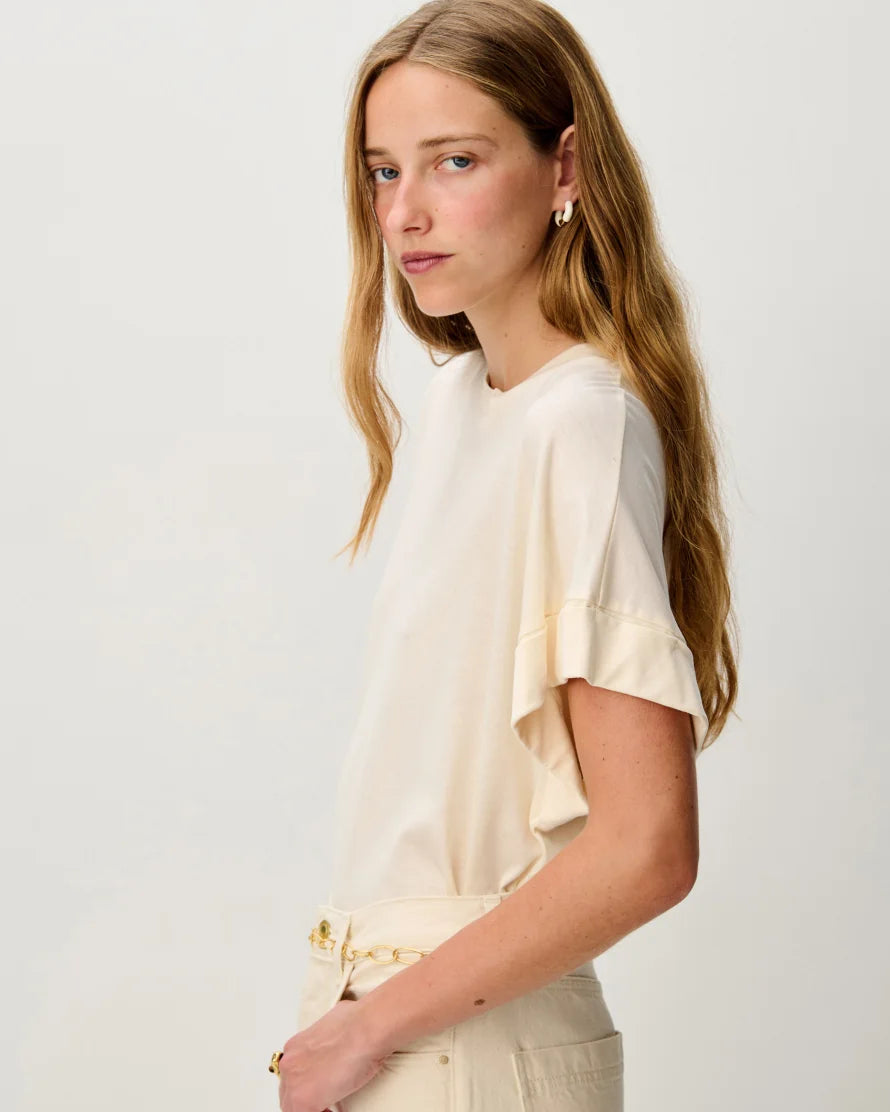 T-shirt DIMENTICA fleur de sel, Sessùn