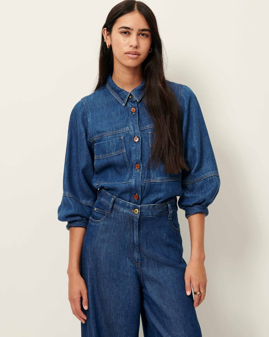 Sobrecamisa LEONE denim, Sessùn