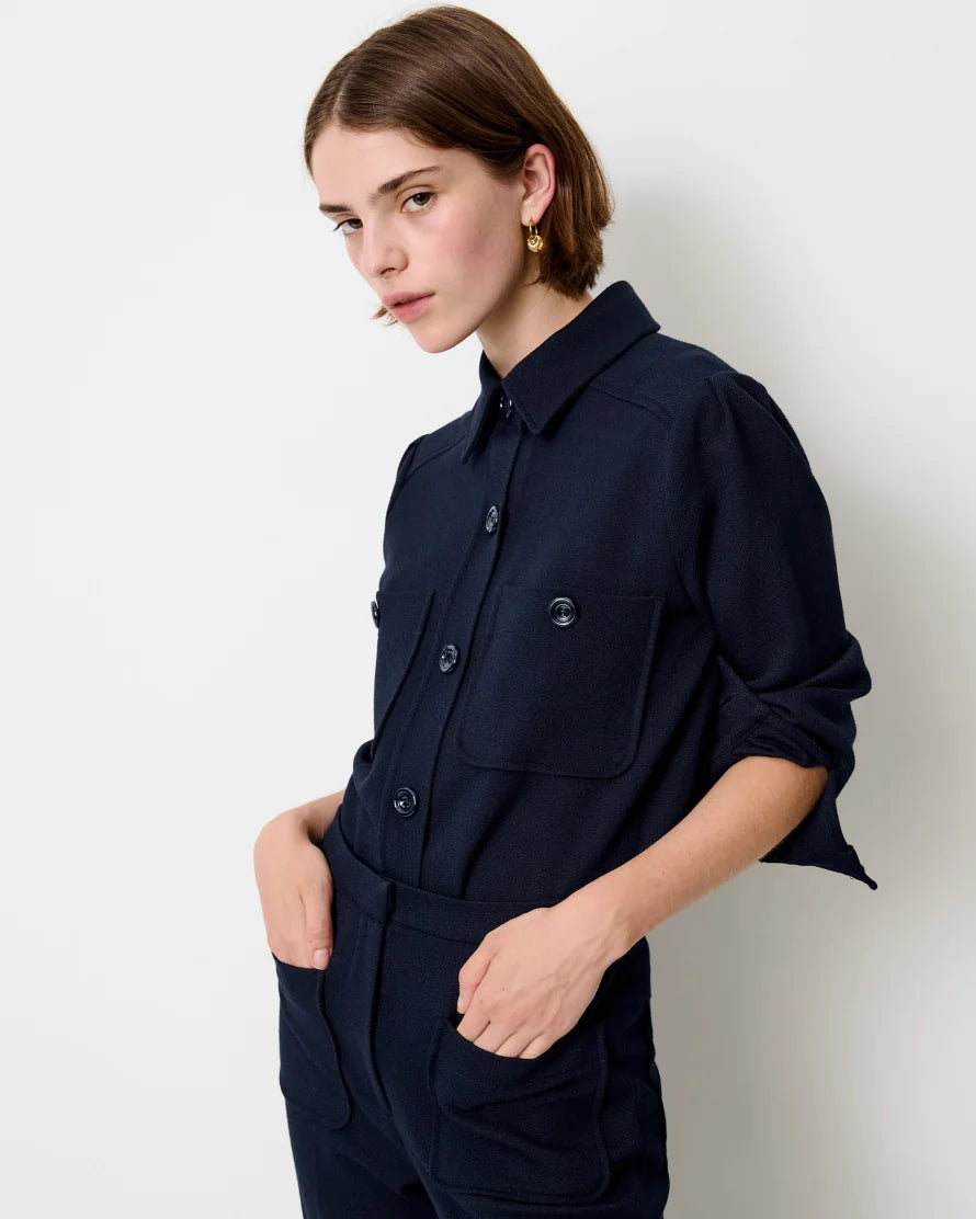 THEODORE navy shirt, Sessùn