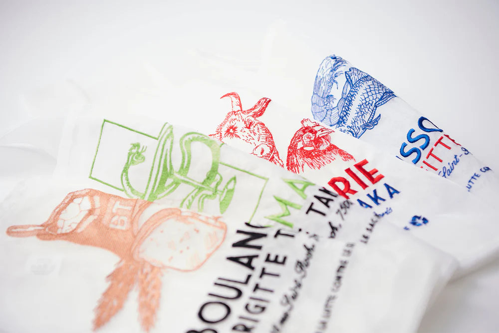 Saco em organza POISSONNERIE, Brigitte Tanaka
