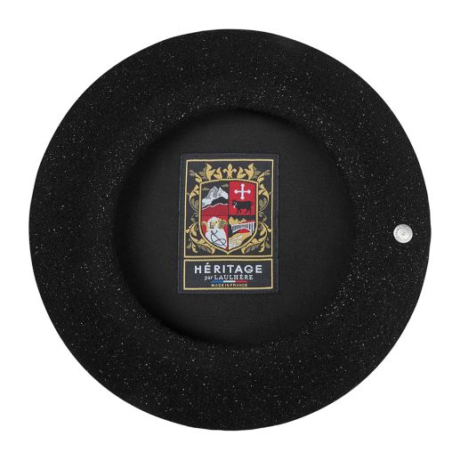 Authentic black lurex beret