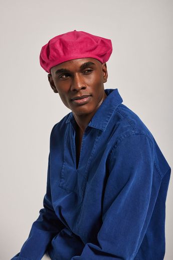 Boina AUTHENTIQUE ÉTÉ rosa fuchsia, Laulhère