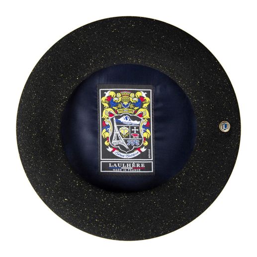 VERITABLE beret, black lurex, Laulhère