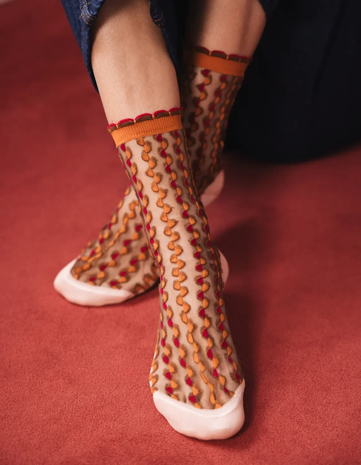 NAKAMEGURO Noir-Or socks