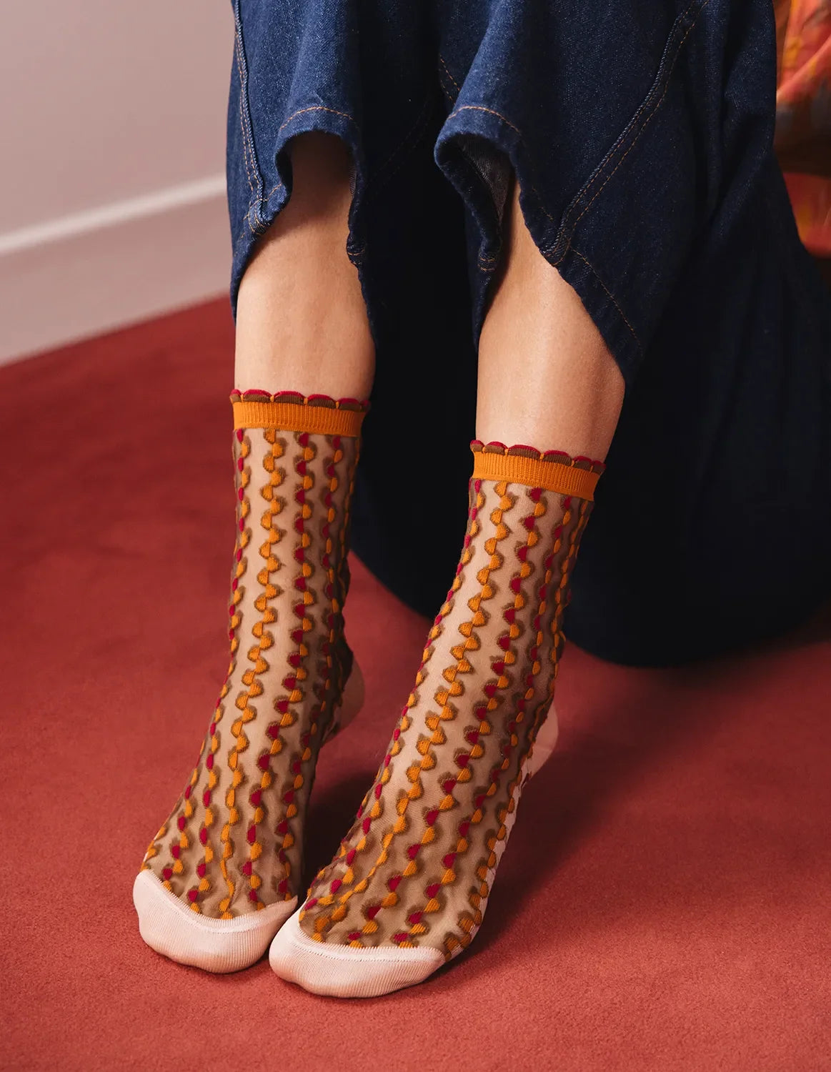 NAKAMEGURO Noir-Or socks