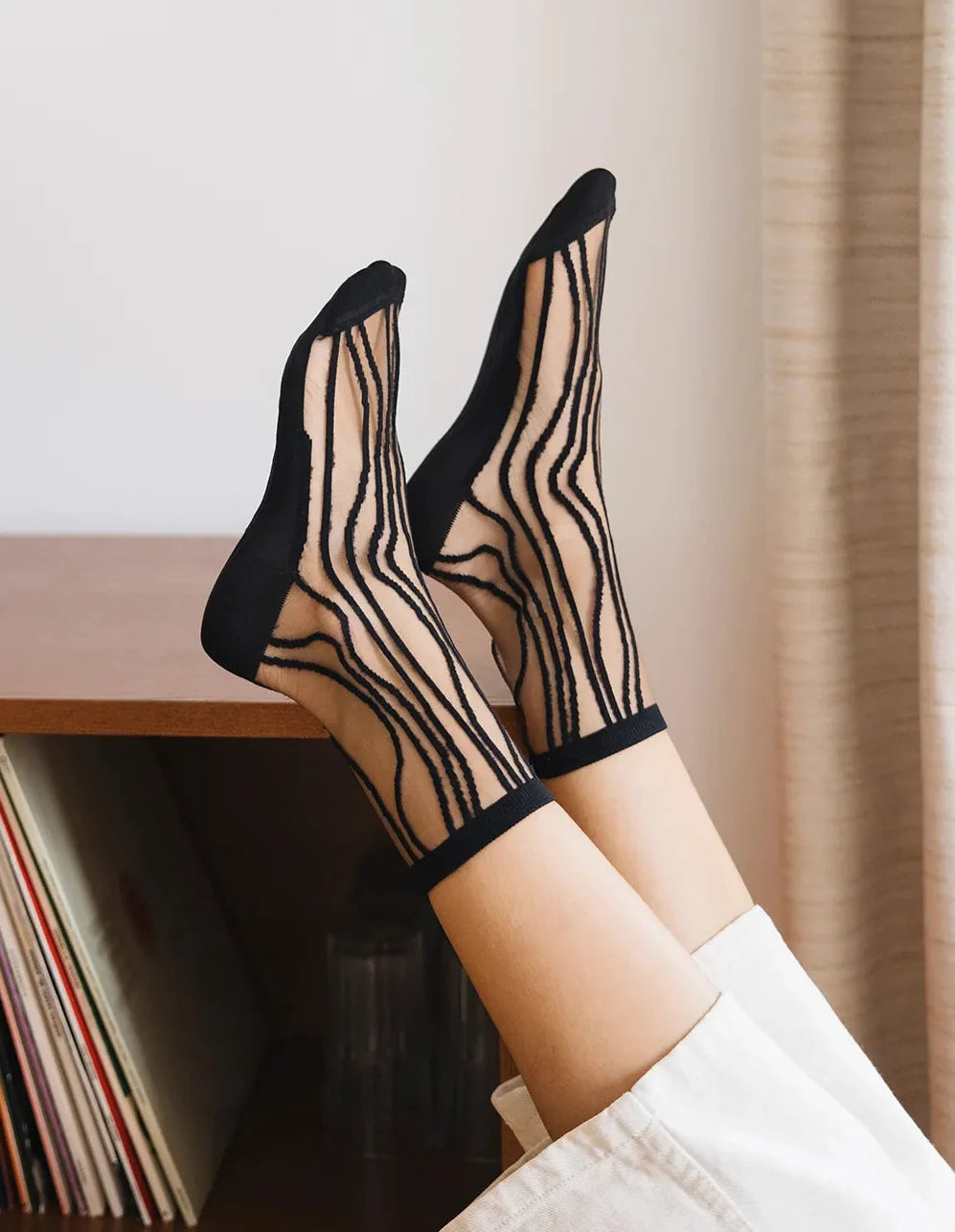 NAKAMEGURO Noir-Or socks