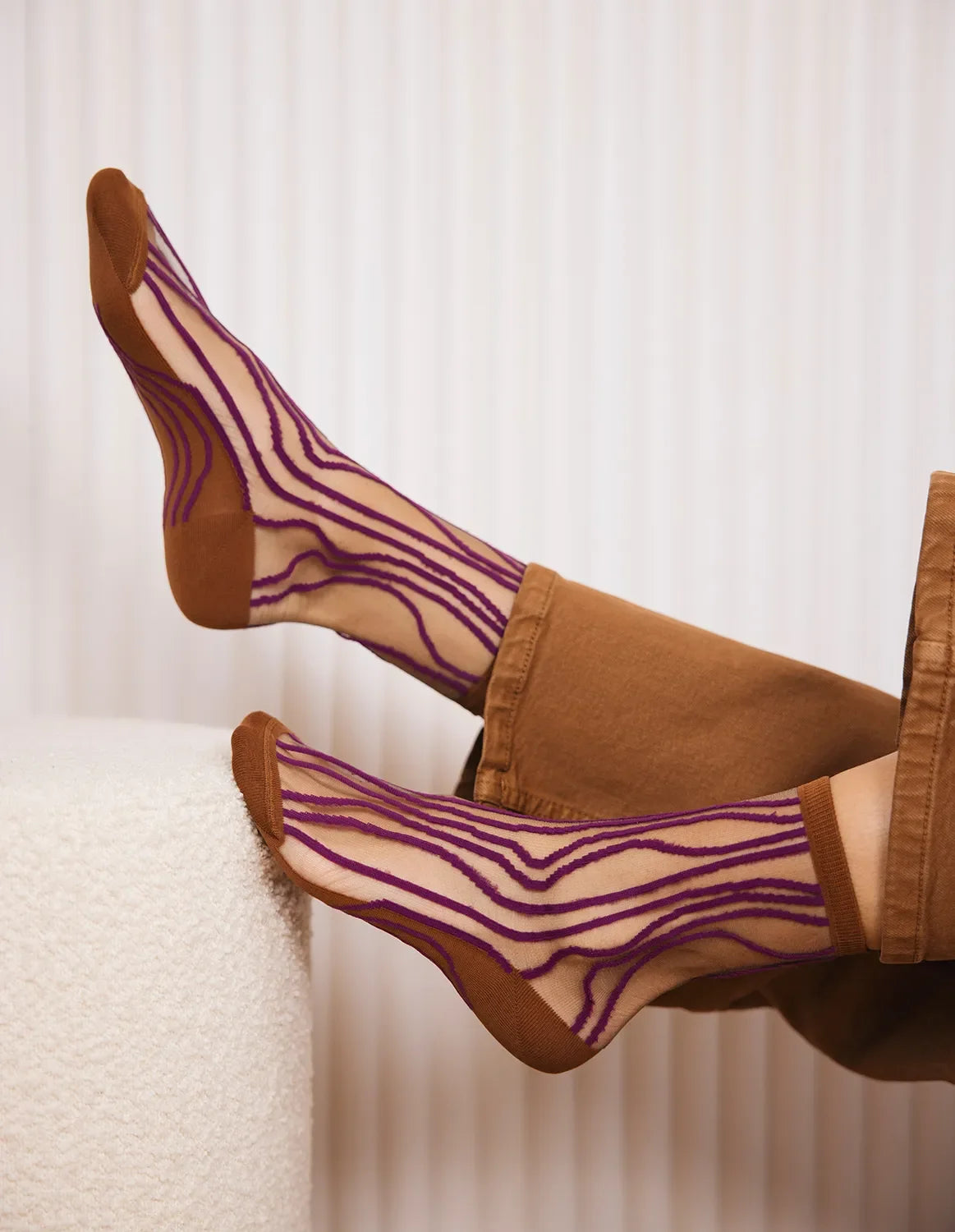 NAKAMEGURO Noir-Or socks