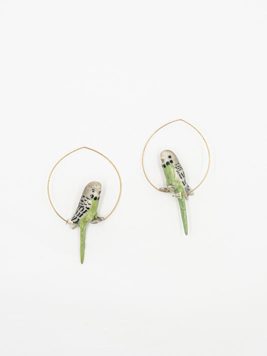 Brincos Perruche Verte J050, Nach Bijoux