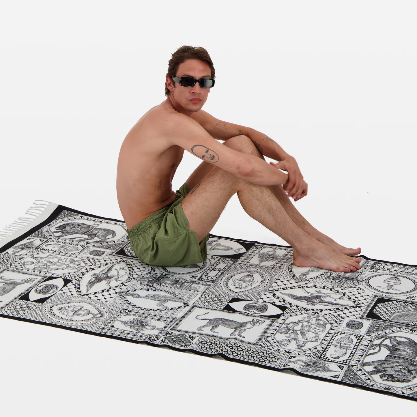 FOUTA 100 Barocco BW, Inoui