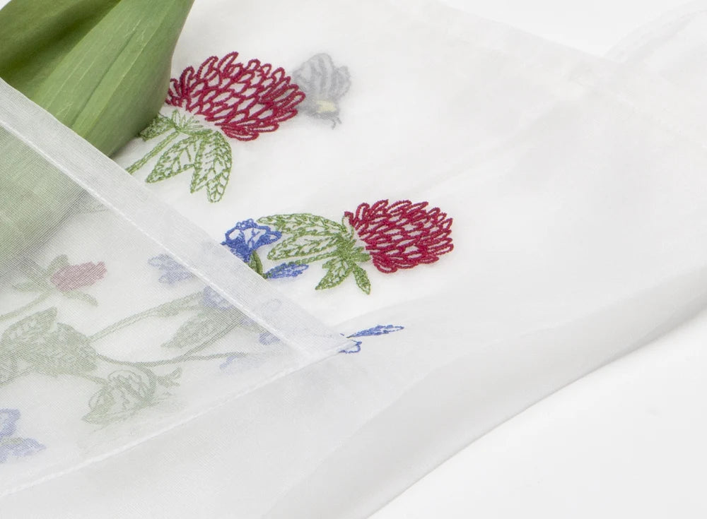 Saco em organza FLEURISTE ROUGE Brigitte Tanaka