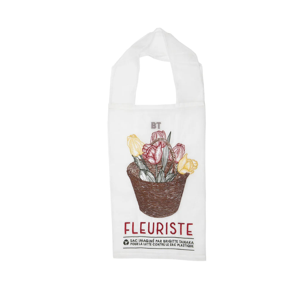 Saco em organza FLEURISTE TULIPE Brigitte Tanaka