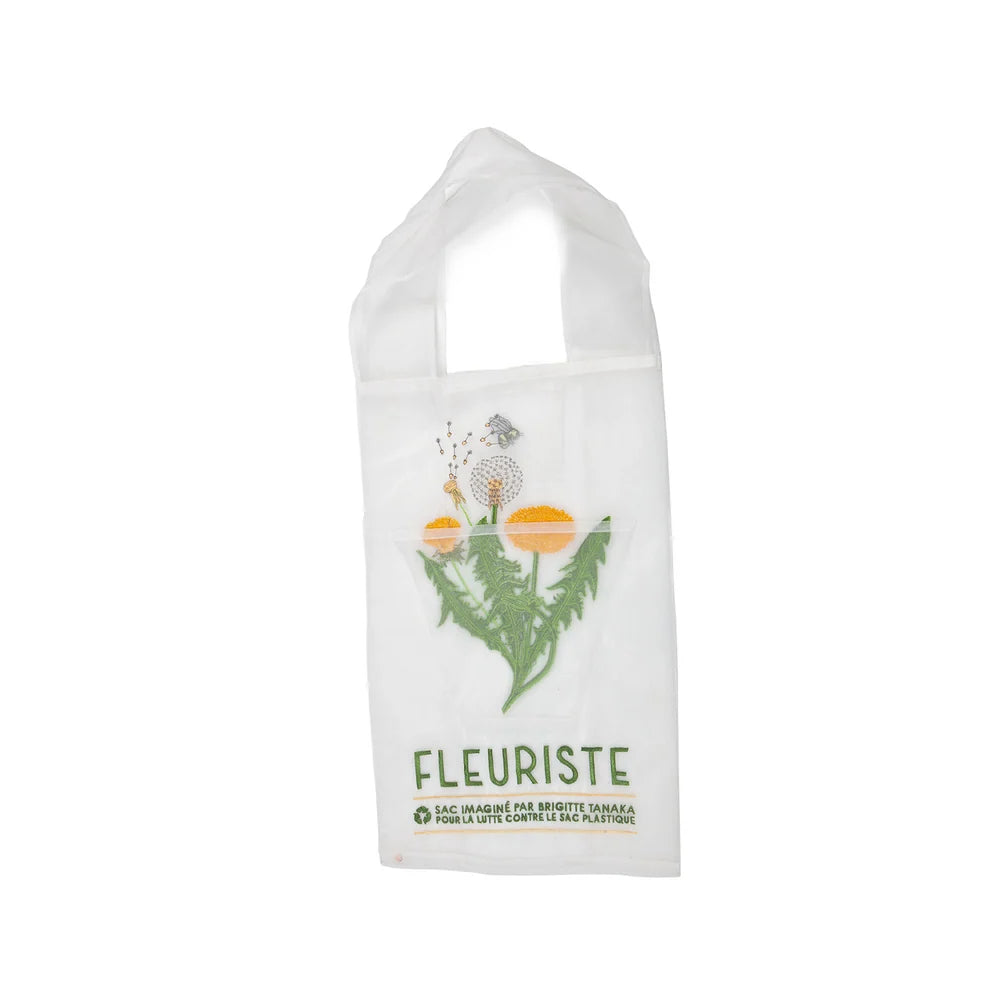 Saco em organza FLEURISTE DENTE-DE-LEÃO Brigitte Tanaka