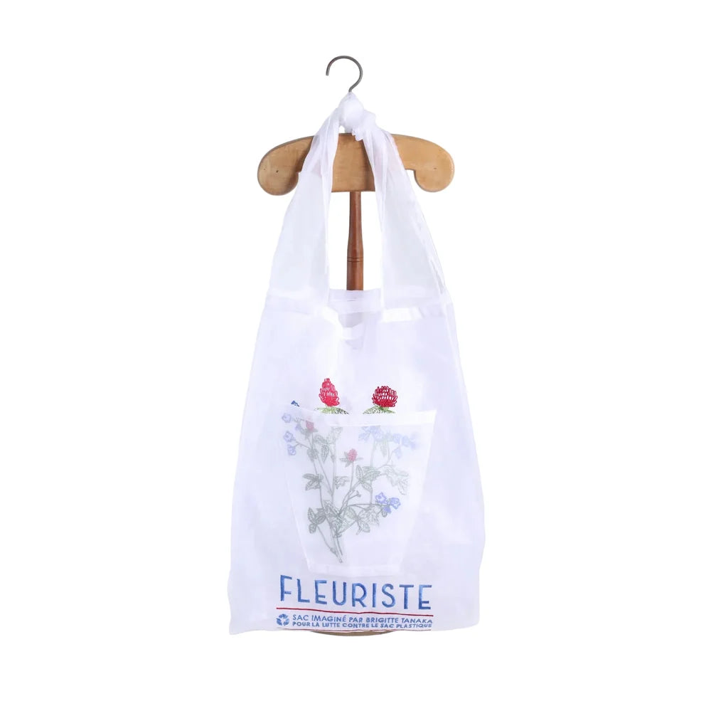 Saco em organza FLEURISTE ROUGE Brigitte Tanaka