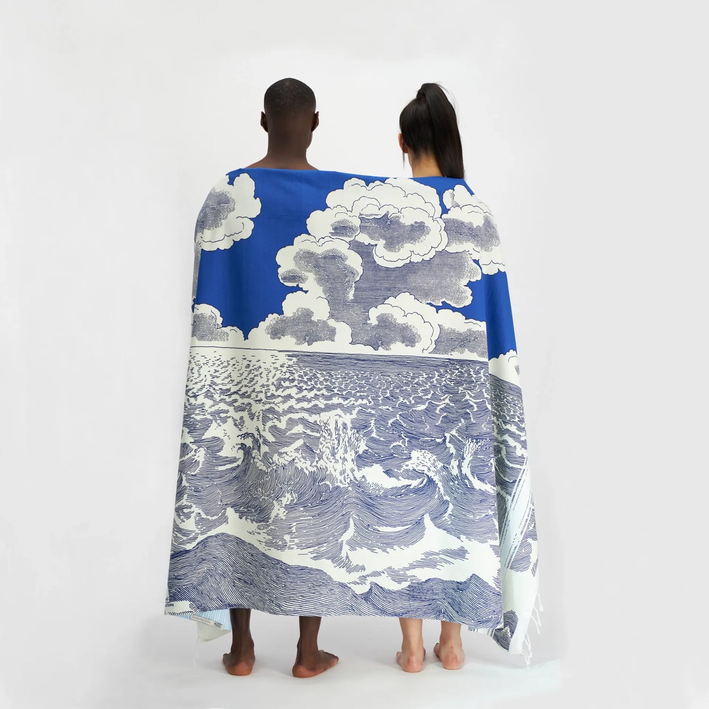 FOUTA 140 (duplo) Océanique bleu, Inoui