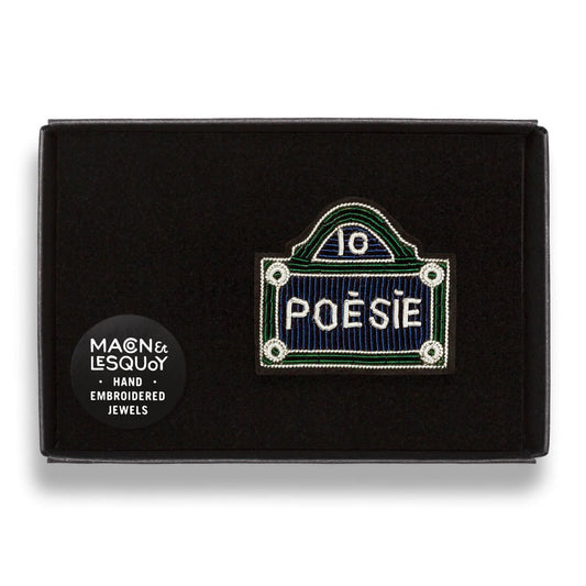 Plaque de rue Poésie, Macon & Lesquoy