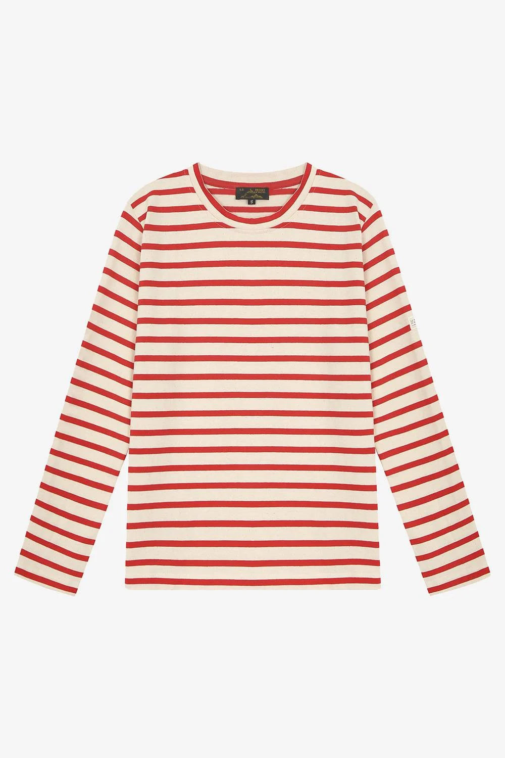 Marinière de manga comprida TILDA cru-vermelho
