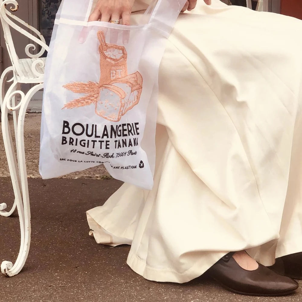 Saco em organza BOULANGERIE Brigitte Tanaka