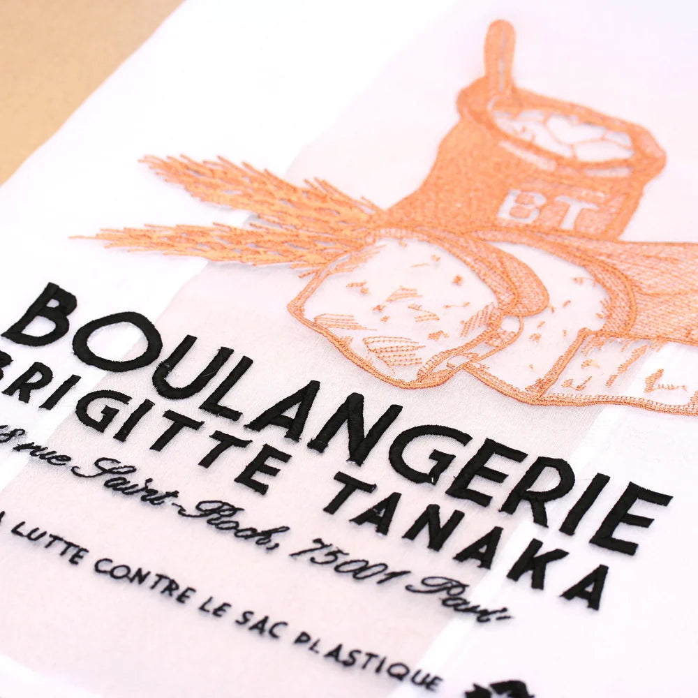 Saco em organza BOULANGERIE Brigitte Tanaka