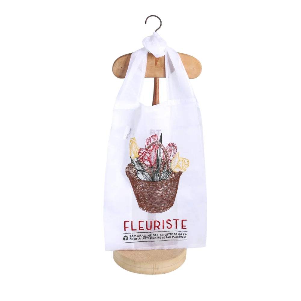 Saco em organza FLEURISTE TULIPE Brigitte Tanaka