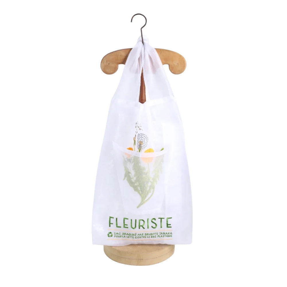 Saco em organza FLEURISTE DENTE-DE-LEÃO Brigitte Tanaka