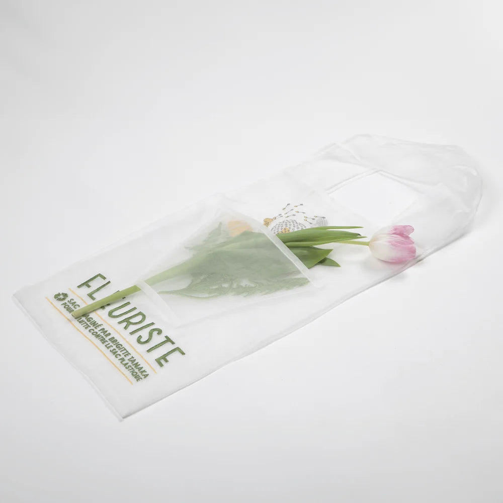 Saco em organza FLEURISTE DENTE-DE-LEÃO Brigitte Tanaka