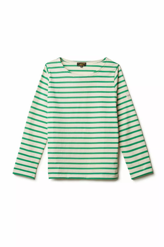 Marinière de manga comprida TILDA cru-verde